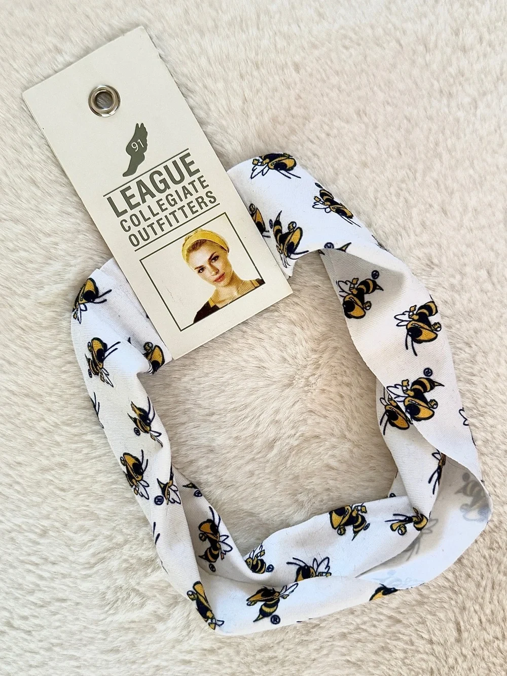 🐝 Georgia Tech Yellow Jackets Headband NWT League Collegiate Outfitters